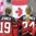 PLYMOUTH, MICHIGAN - APRIL 6: Canada's Brianne Jenner #19 and Natalie Spooner #24 look on during the national anthem following a 4-0 semifinal round win over Finland at the 2017 IIHF Ice Hockey Women's World Championship. (Photo by Matt Zambonin/HHOF-IIHF Images)

